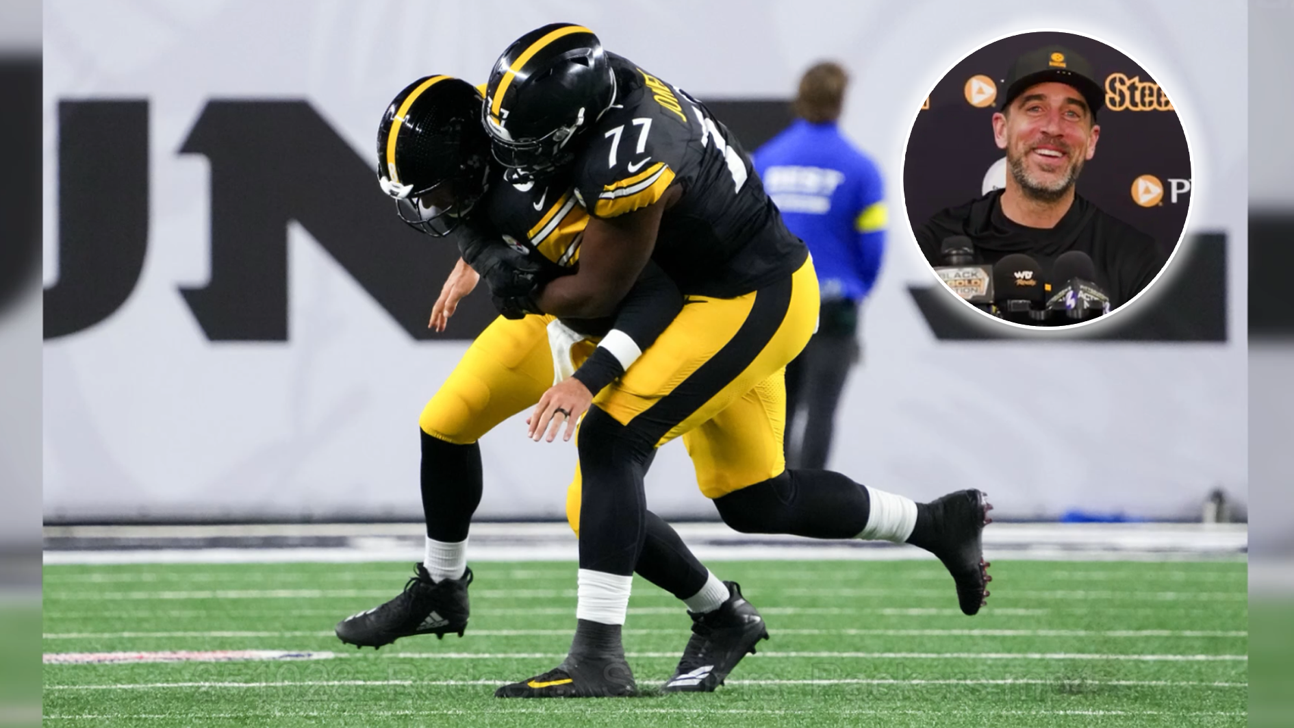 NFL - Aaron Rodgers scherzt über Tackle von Teamkollege: "Ich bin 41"