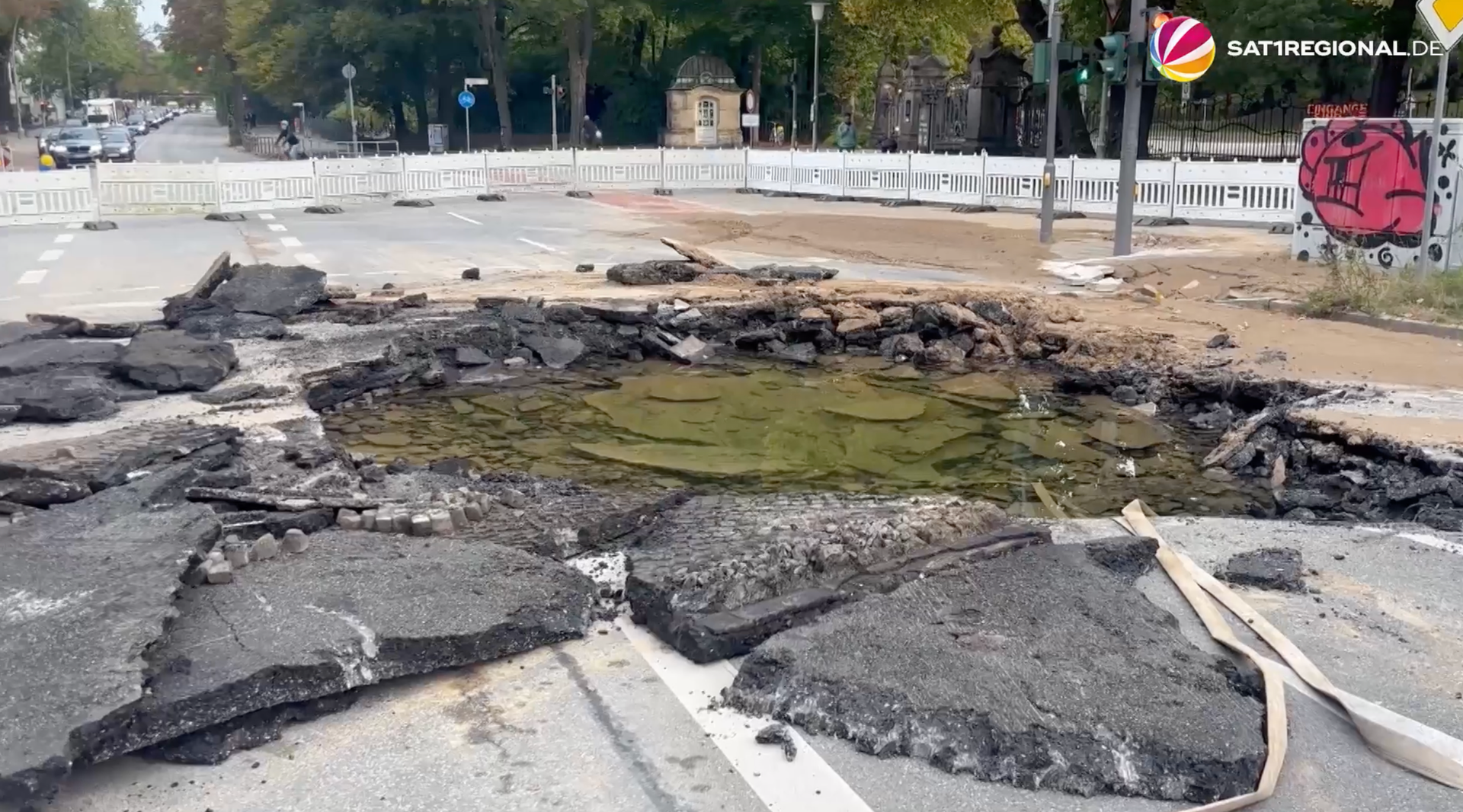 Wasserrohrbrüche sorgen für Verkehrschaos in Hamburg