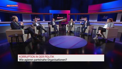 Pro und Contra Pro & Contra - PULS 4 News-Talk - 2022 - rechtefrei  Folge 23: Pro und Contra: Korruption in der Politik - Tarnen und Täuschen als Tagesgeschäft?