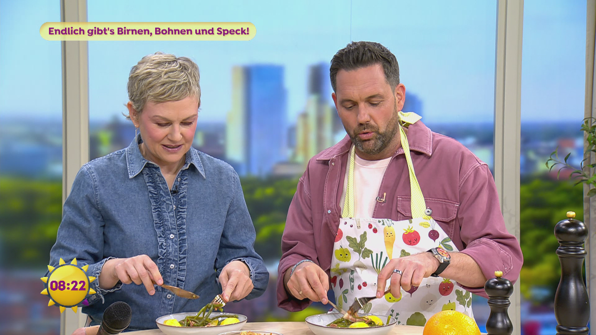 Endlich gibt's Birnen, Bohnen und Speck!