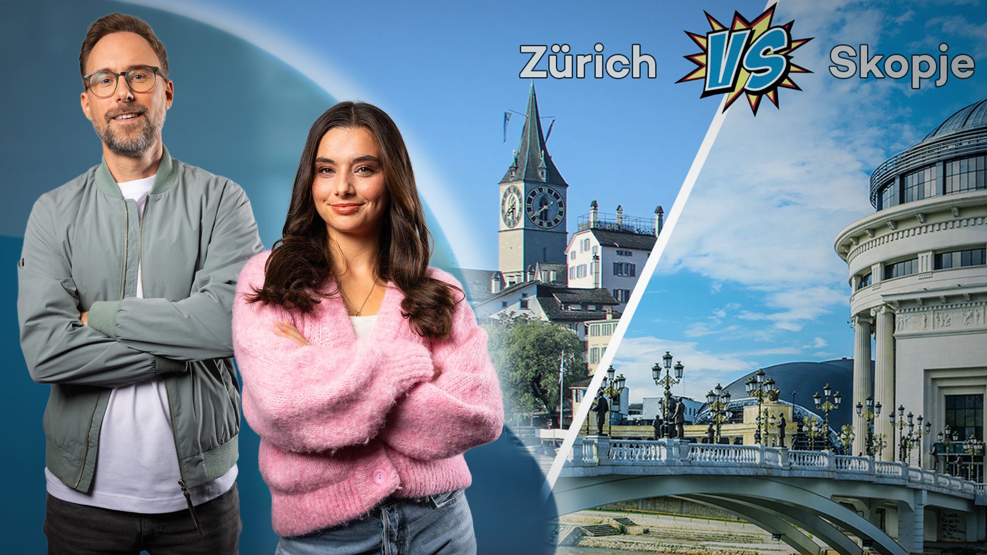 Skopje vs. Zürich im Reiseduell