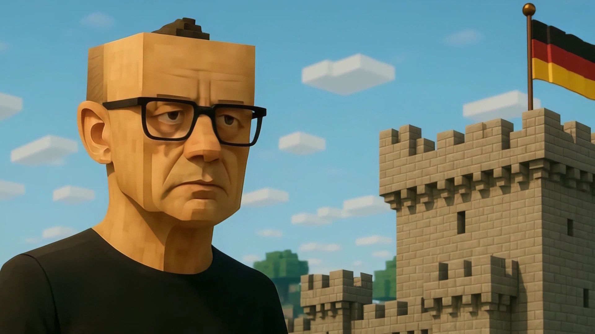 Minecraft mit Merz & KI-Helene
