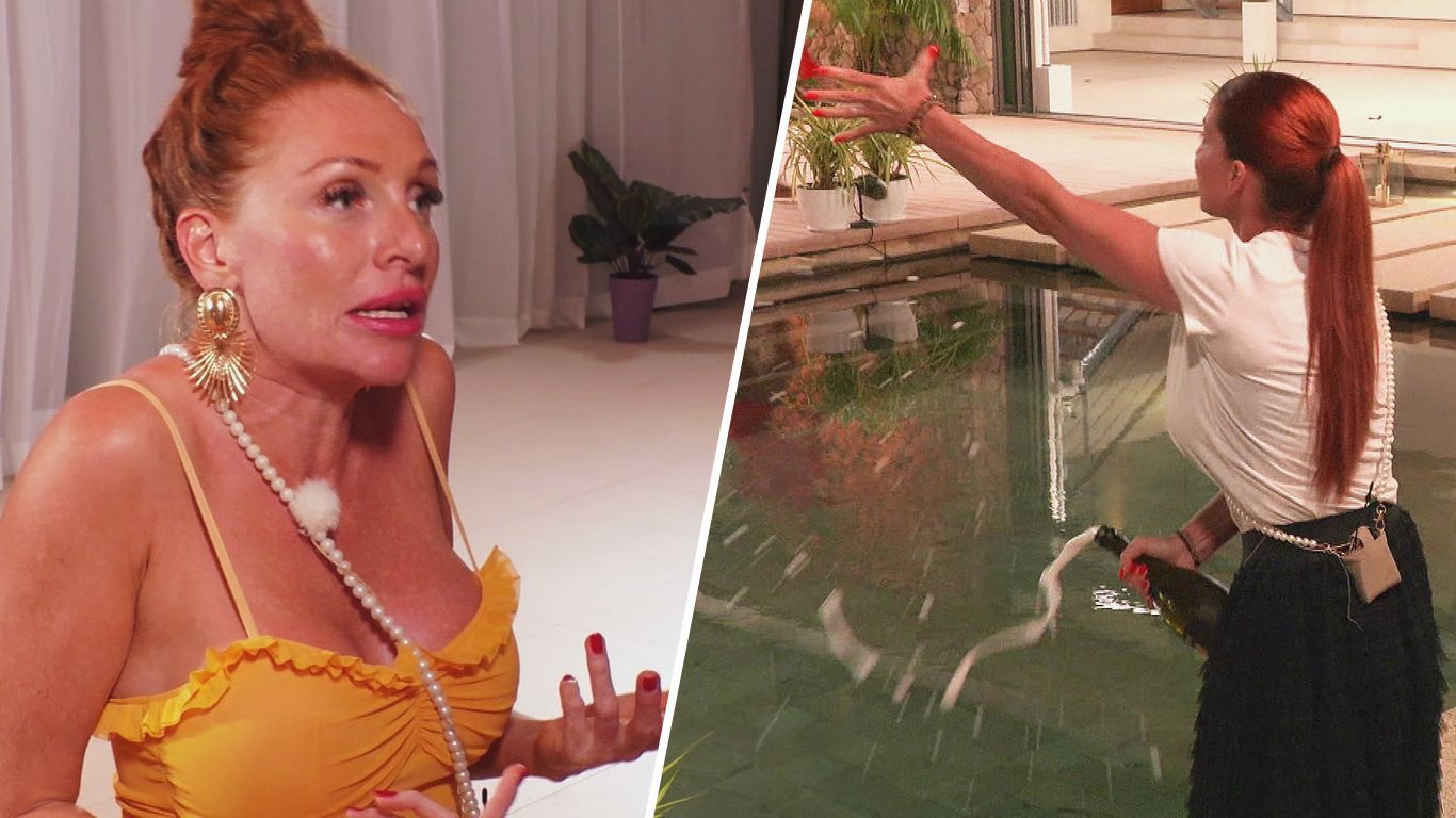 Villa der Versuchung"-Eklat! Bettie Ballhaus entleert 3000-Euro-Champagner