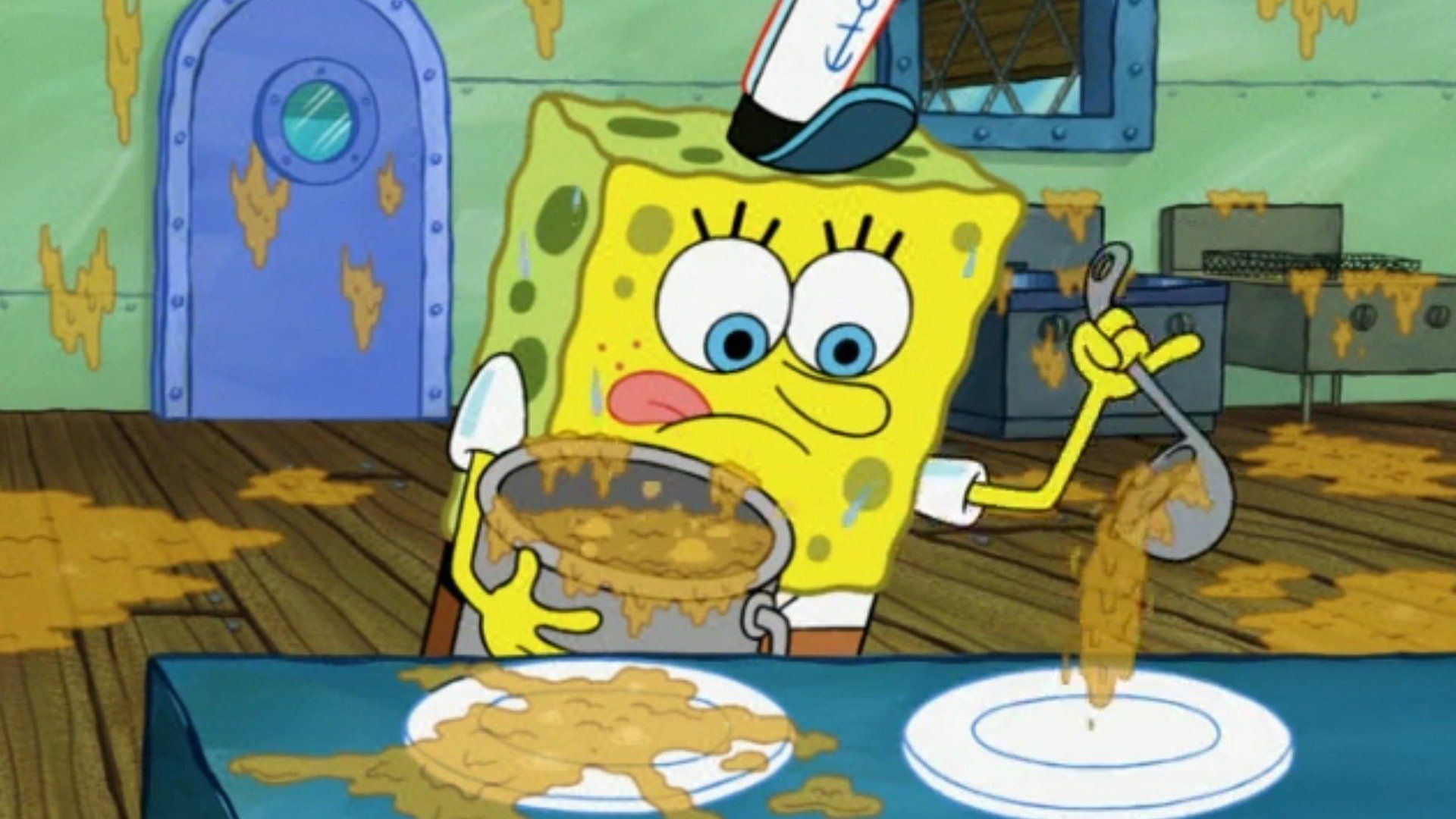 Schmierige Schlacht / Ein Schwamm will nach oben