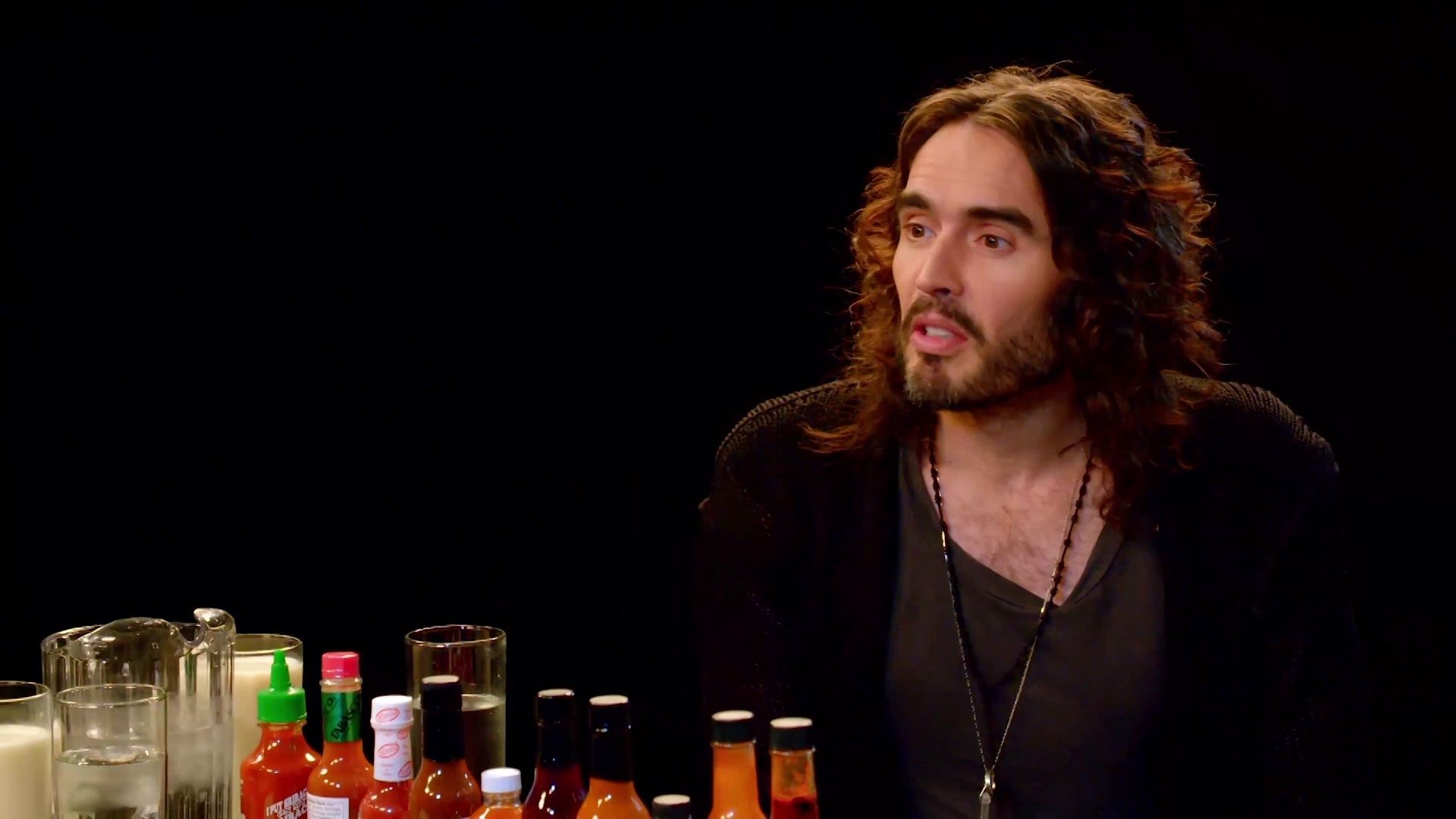 Russell Brand Achieves Enlightenment While Eating Spicy Wings