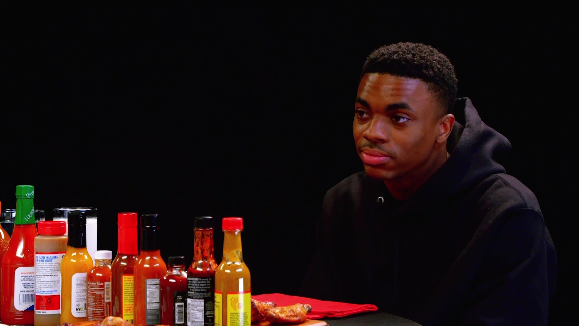 Vince Staples Delivers Hot Takes While Eating Spicy Wings