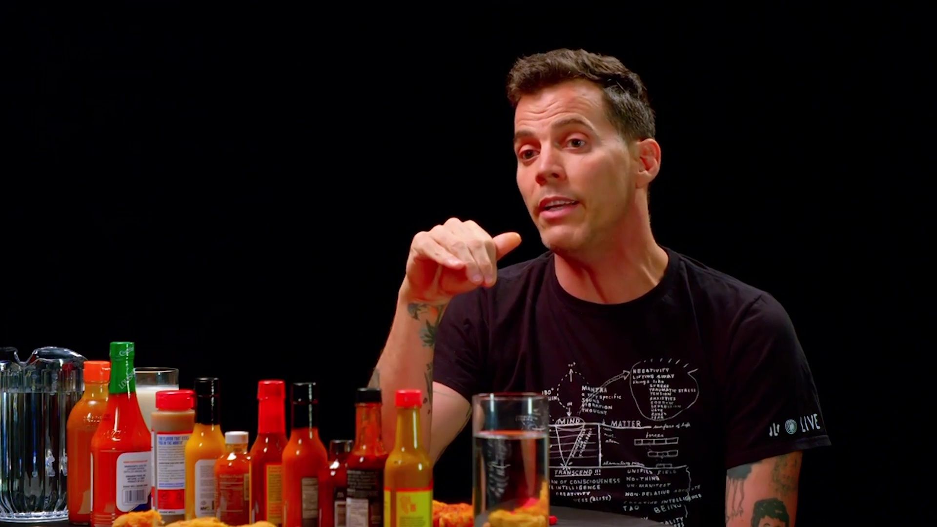 Steve-O Tells Insane Stories While Eating Spicy Wings