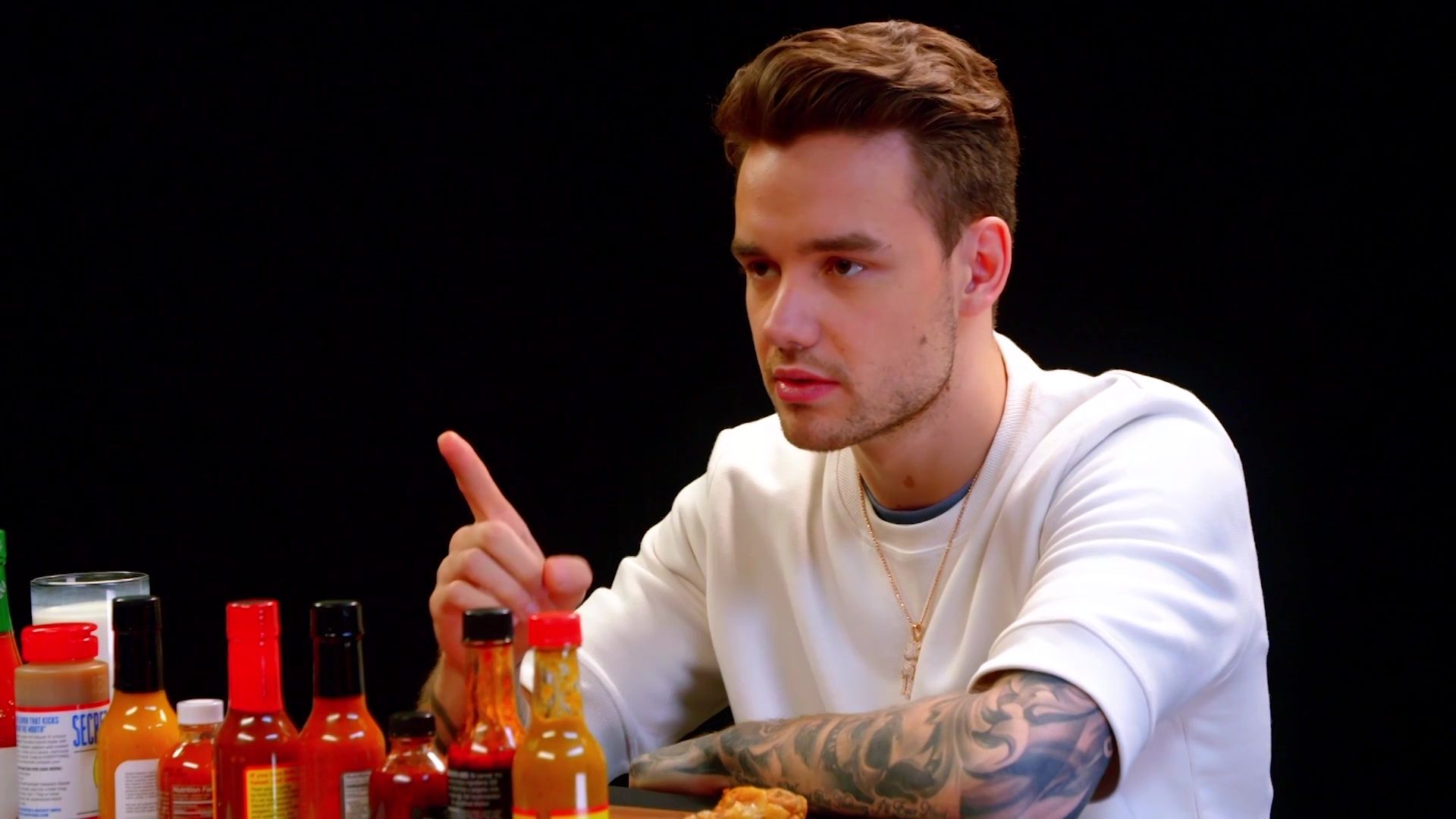 Liam Payne Gets Cocky Eating Spicy Wings