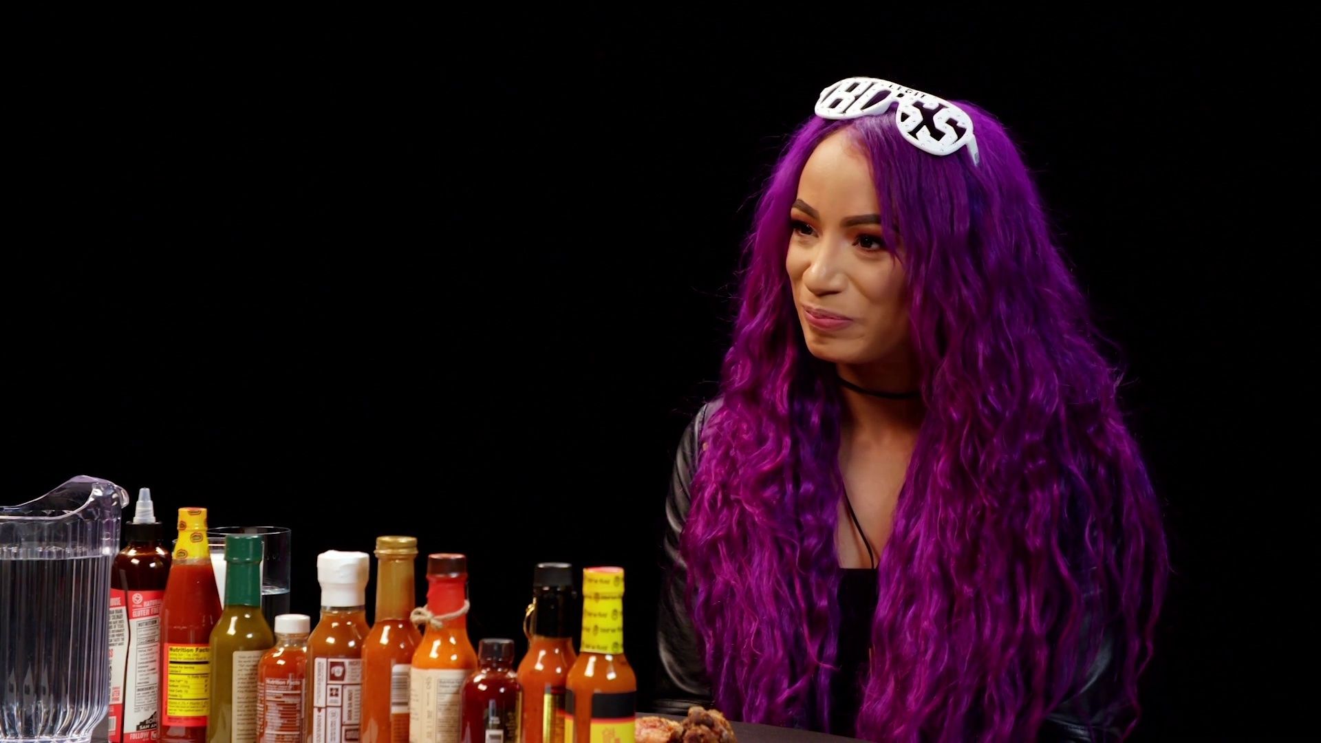 Sasha Banks Bosses Up While Eating Spicy Wings