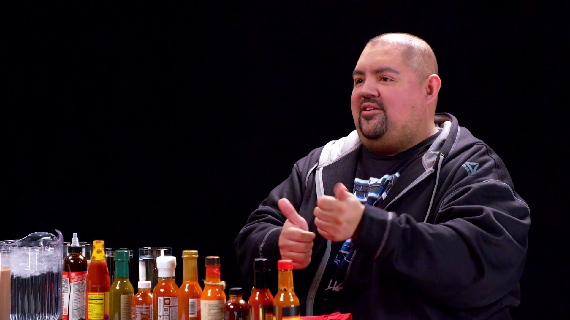 Gabriel Iglesias Does Wrestling Trivia While Eating Spicy Wings