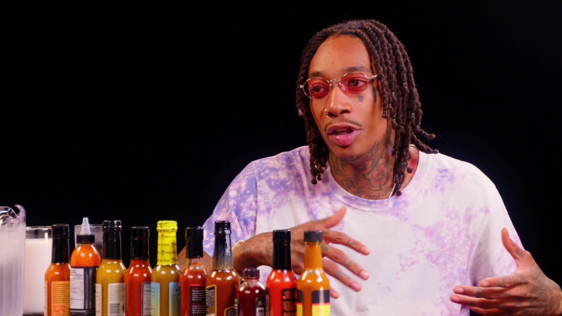 Wiz Khalifa Gets Smoked Out By Spicy Wings