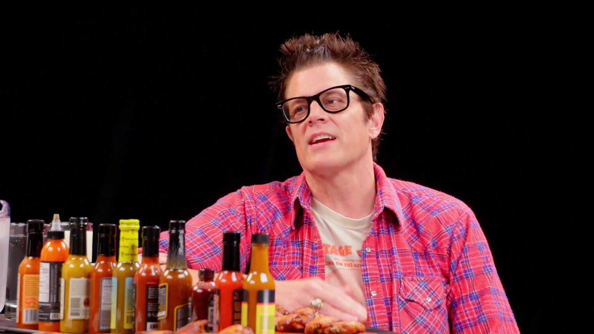 Johnny Knoxville Gets Smoked By Spicy Wings