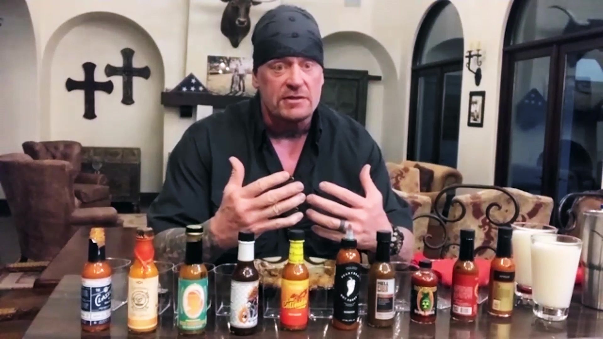 The Undertaker Takes Care of Business While Eating Spicy Wings