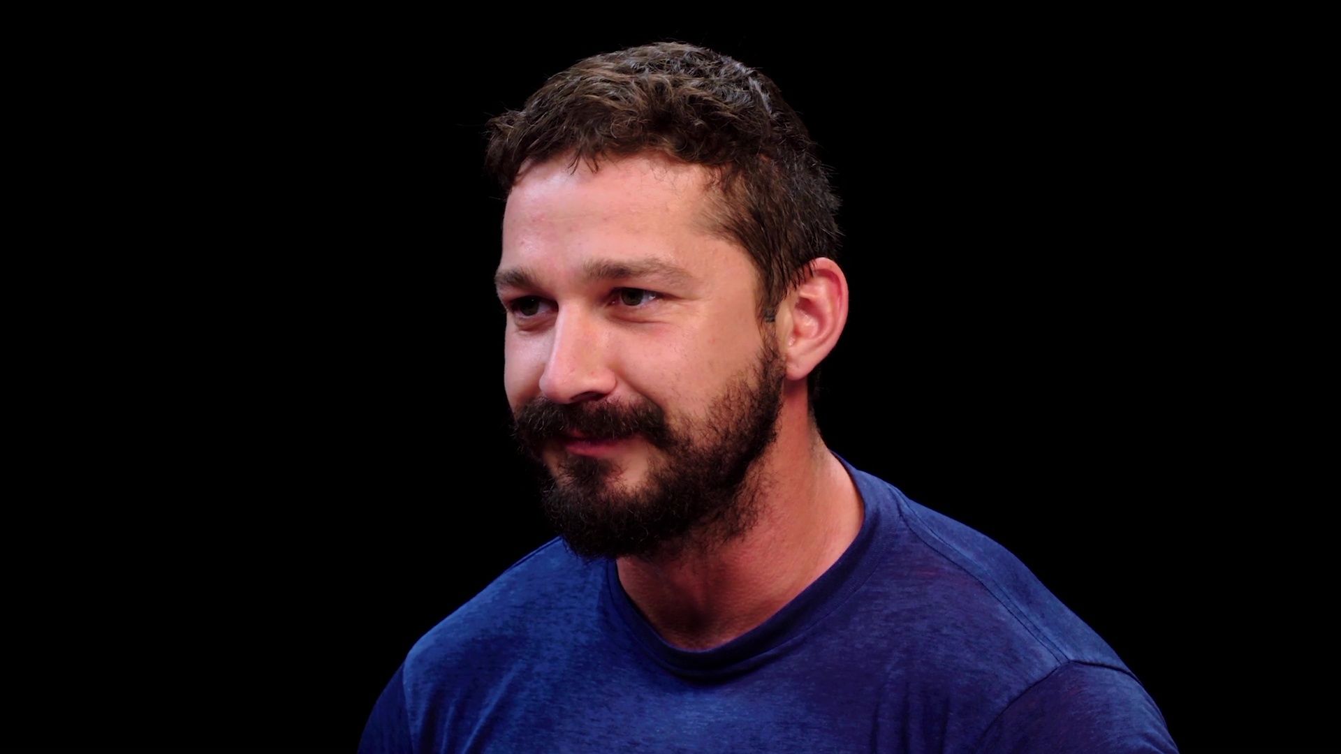 Shia LaBeouf Sheds a Tear While Eating Spicy Wings