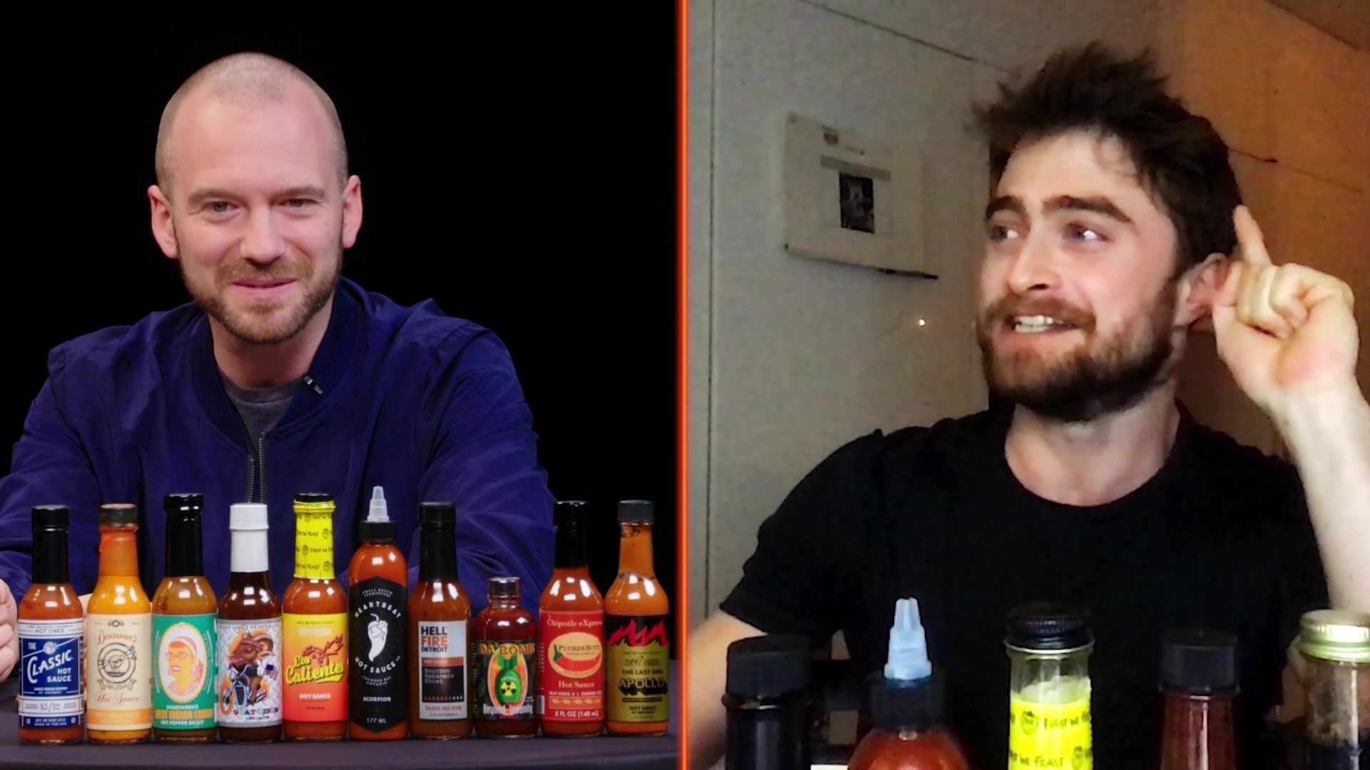 Daniel Radcliffe Catches a Head Rush While Eating Spicy Wings