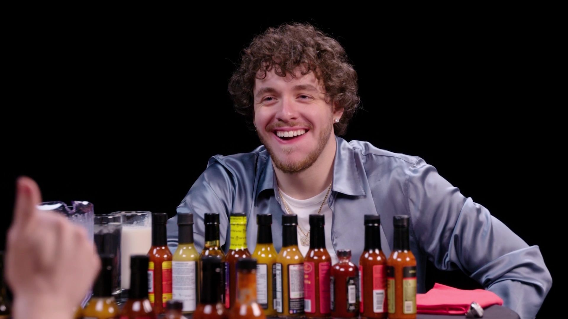 Jack Harlow Fulfills His Dreams Eating Spicy Wings