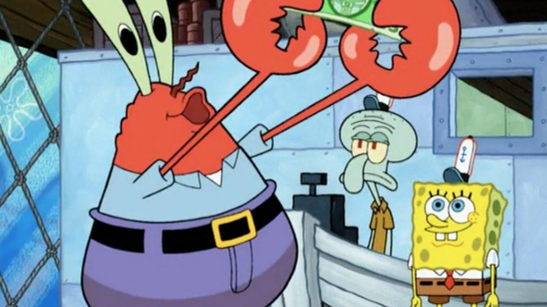 Geld quatscht mit der Welt / SpongeBob gegen den Burger-Aparillo / So ein Krampf