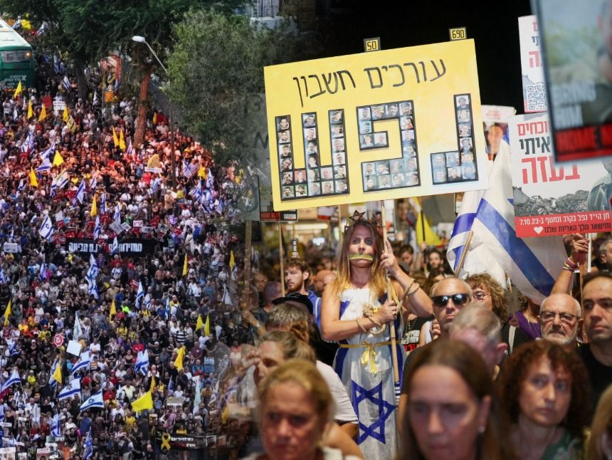 Massenproteste gegen Netanjahu in Israel