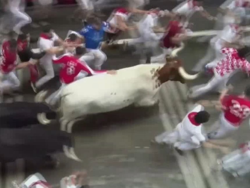 Zahlreiche Verletzte bei Stierhatz in Pamplona