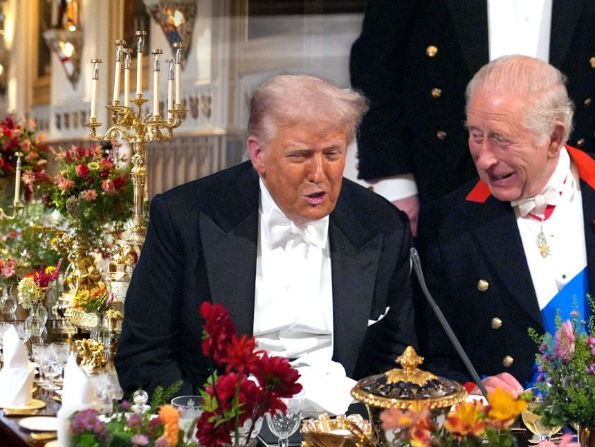 Pompöses Staatsbankett für Donald Trump